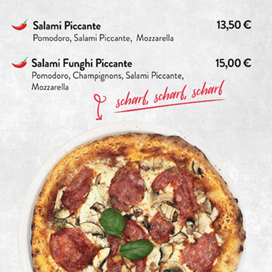 Pizzakarte, Seite 10