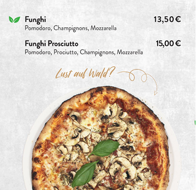 Pizzakarte, Seite 14